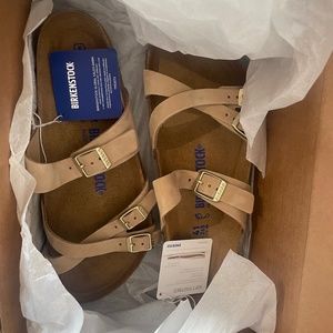 Birkenstock Franca soft footbed in sandcastle nubuck